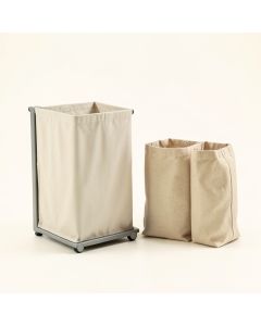 Shore Bend Laundry Sorting Station With Plain Removable Bags - Gray (synthetic illustration; no displayed measurements)