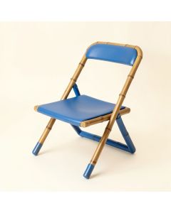 Fern Dale Folding Outdoor Chair - Blue (synthetic illustration; no displayed measurements)