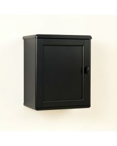 Ash Crest Wall-Mounted Laundry Cabinet - Black (synthetic illustration; no displayed measurements)