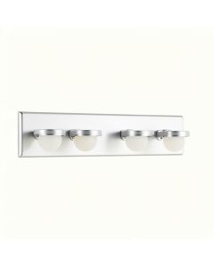 Oakman 4-Light Dimmable Chrome Vanity Light (synthetic illustration; no displayed measurements)