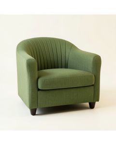 Heath Field Upholstered Armchair - Green (synthetic illustration; no displayed measurements)