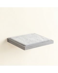 Dawn Bend Wall-Mounted Cat Perch - Gray (synthetic illustration; no displayed measurements)