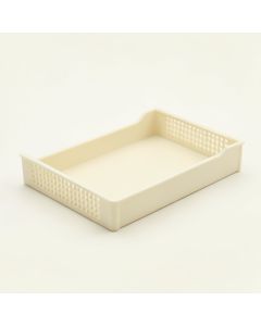 Juniper Dell Empty Under-Desk Cable Tray - Ivory (synthetic illustration; no displayed measurements)