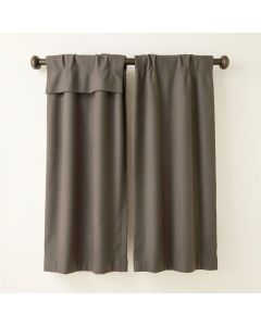 Nature Geometric Room Darkening Rod Pocket Curtain Panels (synthetic illustration; no displayed measurements)