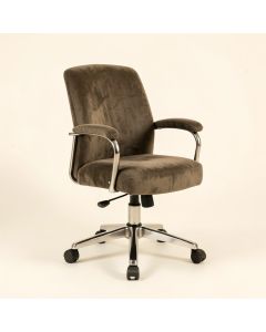 Velvet Swivel Desk Chair with Arms (synthetic illustration; no displayed measurements)