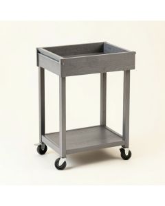 Juniper Bluff Empty Rolling Workshop Cart - Gray (synthetic illustration; no displayed measurements)