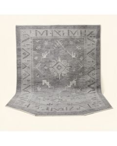 Rodeo Virden Bohemian Eclectic Tribal Aztec Power Loom Gray Rug (synthetic illustration; no displayed measurements)