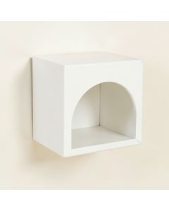 Bay Bridge Wall-Mounted Cat Perch - White (synthetic illustration; no displayed measurements)
