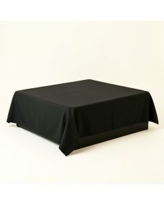 Willow Bridge Flat Bed Sheet - Black (synthetic illustration; no displayed measurements)