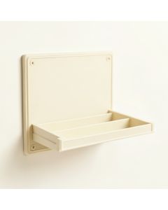 Summit Bend Empty Wall-Mounted Tool Organizer Panel - Ivory (synthetic illustration; no displayed measurements)