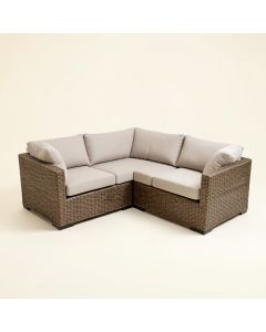 Felicidad Patio Sectional With Cushions (synthetic illustration; no displayed measurements)