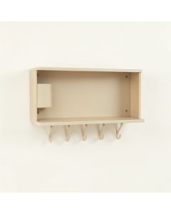 Hill Brook Wall-Mounted Entryway Organizer Shelf - Beige (synthetic illustration; no displayed measurements)