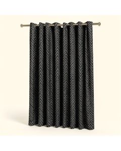 Wayfair Basics Chevron Blackout Thermal Grommet Single Curtain Panel (synthetic illustration; no displayed measurements)