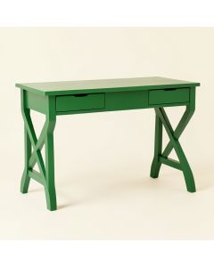 Oak Bridge Writing Desk - Green (synthetic illustration; no displayed measurements)