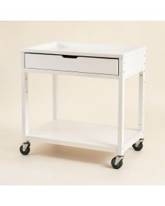 Olive Arc Empty Rolling Workshop Cart (synthetic illustration; no displayed measurements)