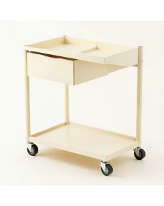 Oak Brook Empty Rolling Workshop Cart - Cream (synthetic illustration; no displayed measurements)