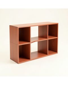 Linden Dell Desktop Shelving Unit - Terracotta (synthetic illustration; no displayed measurements)