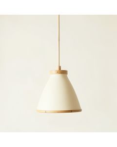 Sage Bridge Pendant Light Suspended From One Plain Cable - Cream (synthetic illustration; no displayed measurements)