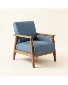 Sage Bluff Upholstered Armchair - Blue (synthetic illustration; no displayed measurements)