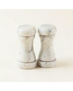 Creative Co-Op Marble Stacking Pinch Pots Salt & Pepper Accessories (synthetic illustration; no displayed measurements)
