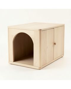 Stone Bend Empty Furniture-Style Litter Enclosure - Beige (synthetic illustration; no displayed measurements)