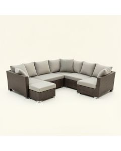 Ecker 8 Piece Sofa Seating Group With Cushions (synthetic illustration; no displayed measurements)