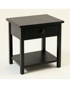 Rowan Arc Nightstand - Black (synthetic illustration; no displayed measurements)