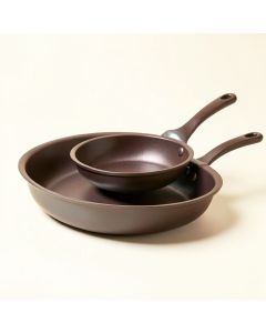 Ayesha Curry Home Collection 2-Piece Non-Stick Skillet Set (synthetic illustration; no displayed measurements)