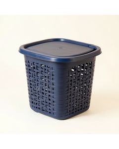 Wren Bluff Laundry Hamper - Navy (synthetic illustration; no displayed measurements)