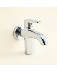 Dfi Chrome Waterfall Commercial Single Hole One Handle Bathroom Sink Faucet Deck Mount Lavatory (synthetic illustration; no displayed measurements)