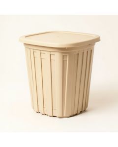 Dune Canyon Closed Garden Compost Bin - Beige (synthetic illustration; no displayed measurements)