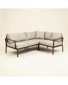 Joal 86.2 '' Wide Outdoor Patio Sectional With Cushion (synthetic illustration; no displayed measurements)
