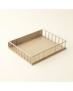 Meadow Canyon Empty Under-Desk Cable Tray - Beige (synthetic illustration; no displayed measurements)