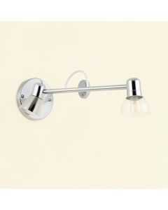 Gilbertson 2-Light Chrome Vanity Light (synthetic illustration; no displayed measurements)