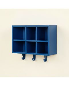 Reed Bluff Wall-Mounted Entryway Organizer Shelf - Blue (synthetic illustration; no displayed measurements)