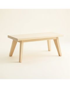 Shore Edge Indoor Bench - Ivory (synthetic illustration; no displayed measurements)