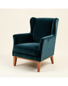 Eckhart 22.5 '' Wide Velvet Wingback Chair (synthetic illustration; no displayed measurements)