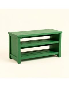 Moss Crest Shoe Storage Bench - Green (synthetic illustration; no displayed measurements)