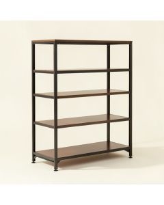 Lanagan 69.42 '' H X 39 '' W Steel Etagere Bookcase (synthetic illustration; no displayed measurements)