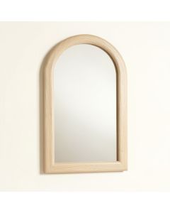 Lake Branch Framed Wall Mirror - Beige (synthetic illustration; no displayed measurements)