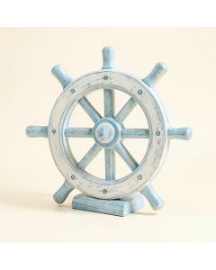 Mcgaughey Decorative Wood Ship Wheel (synthetic illustration; no displayed measurements)