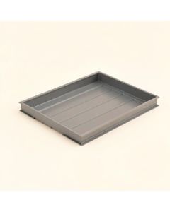 Brook Bend Empty Under-Desk Cable Tray - Gray (synthetic illustration; no displayed measurements)