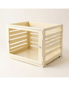 Bay Brook Empty Furniture-Style Pet Crate - Ivory (synthetic illustration; no displayed measurements)