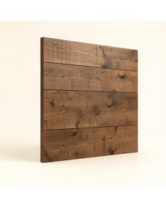 Matrix 12 '' X 48 '' Reclaimed Engineered Wood Wall Paneling In Brown (synthetic illustration; no displayed measurements)