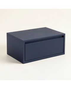 Hazel Bluff Desktop Monitor Riser - Navy (synthetic illustration; no displayed measurements)