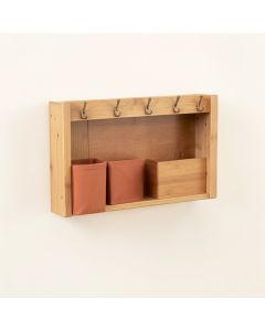 Ridge Arc Wall-Mounted Entryway Organizer Shelf (synthetic illustration; no displayed measurements)