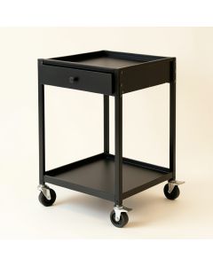 Dune Branch Empty Rolling Workshop Cart - Black (synthetic illustration; no displayed measurements)