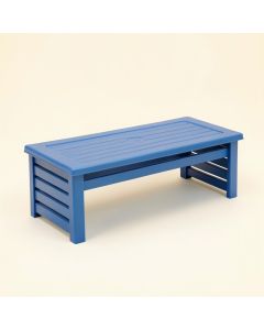 Clay Branch Narrow Outdoor Storage Bench - Blue (synthetic illustration; no displayed measurements)