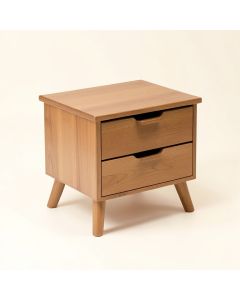 Klas Solid Wood 2 - Drawer End Table (synthetic illustration; no displayed measurements)