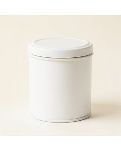 Cove Crest Storage Canister With Lid - White (synthetic illustration; no displayed measurements)